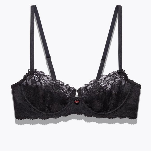 Savage X Fenty Candy Hearts Unlined Lace Balconette Bra - Picture 4 of 4